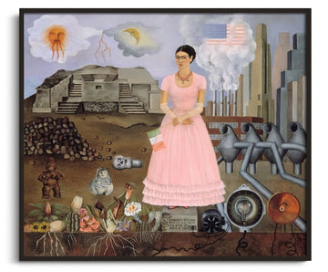 Reproduction Autoportrait à la frontière entre le Mexique et les États-Unis Frida Kahlo – peinture à l'huile