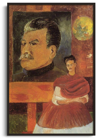 Reproduction Autoportrait avec Staline Frida Kahlo – peinture à l'huile