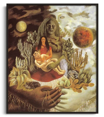 Reproduction L'Étreinte amoureuse de l'Univers Frida Kahlo – peinture à l'huile