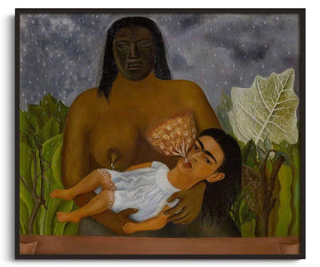 Reproduction Ma nourrice et moi Frida Kahlo – peinture à l'huile