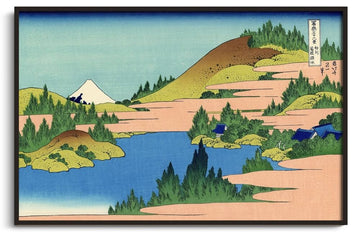 Reproduction Lac Hakone à Sagami Hokusai – peinture à l'huile