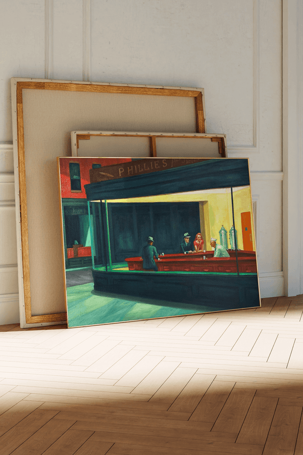 Reproduction Hopper – Nighthawks en situation
