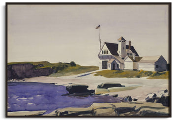 Reproduction Garde-côte (Two Lights, Maine) Hopper – peinture à l'huile