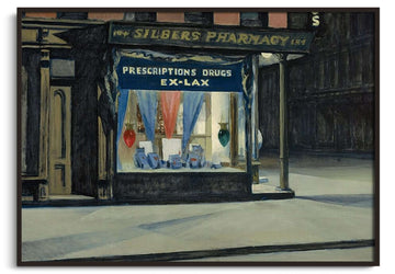 Reproduction Drugstore Hopper – peinture à l'huile