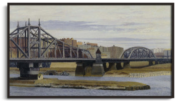 Reproduction Pont-barrage Macomb Hopper – peinture à l'huile