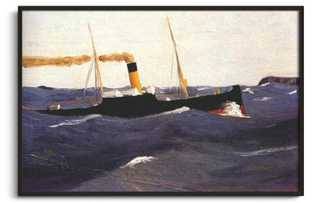 Reproduction Tramp Steamer Hopper – peinture à l'huile