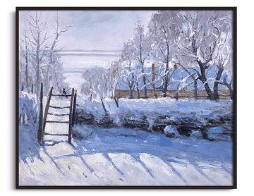 Reproduction La Pie Monet – peinture à l'huile