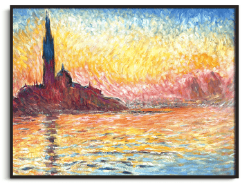 Reproduction San Giorgio Maggiore au crépuscule Monet – peinture à l'huile