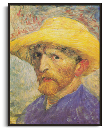 Reproduction Autoportrait au chapeau de paille Van Gogh – peinture à l'huile