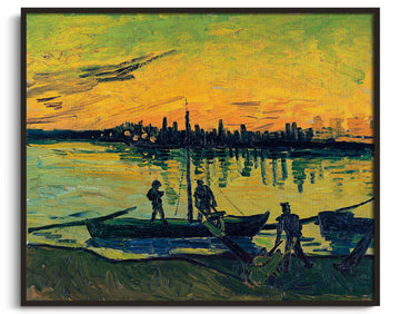 Reproduction Barges au charbon Van Gogh – peinture à l'huile